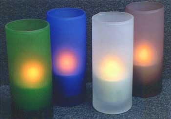 Frosted Glass Candle Lamp